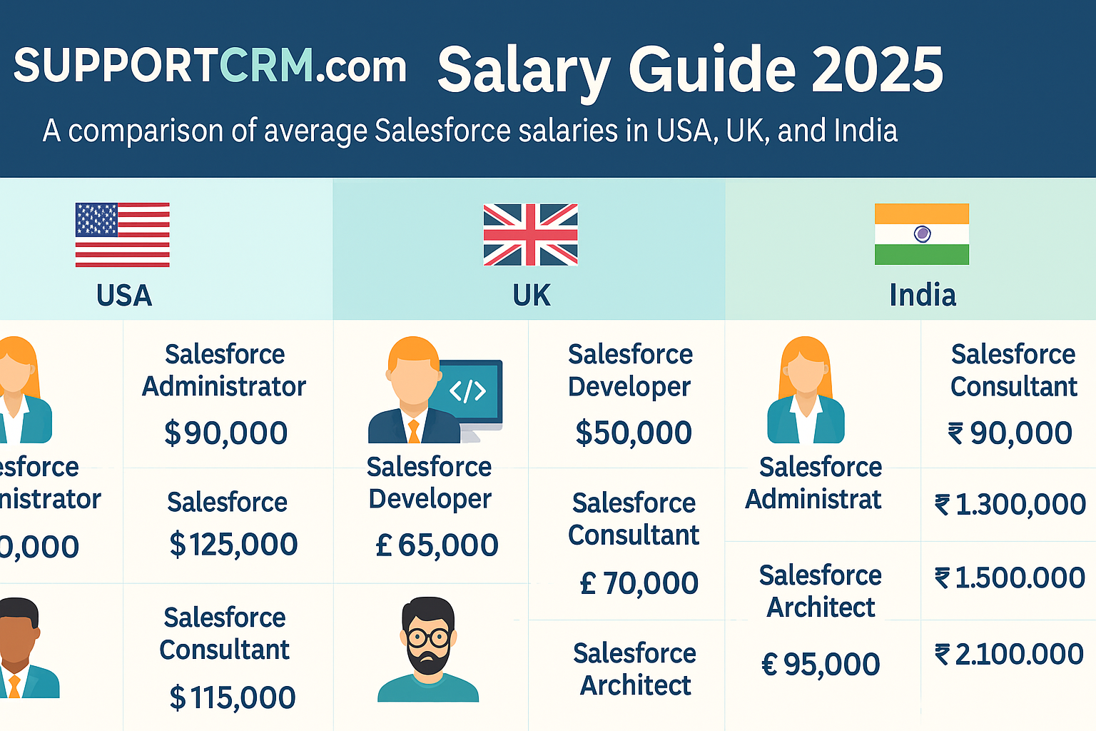 Salesforce Developer Salary in India 2025
