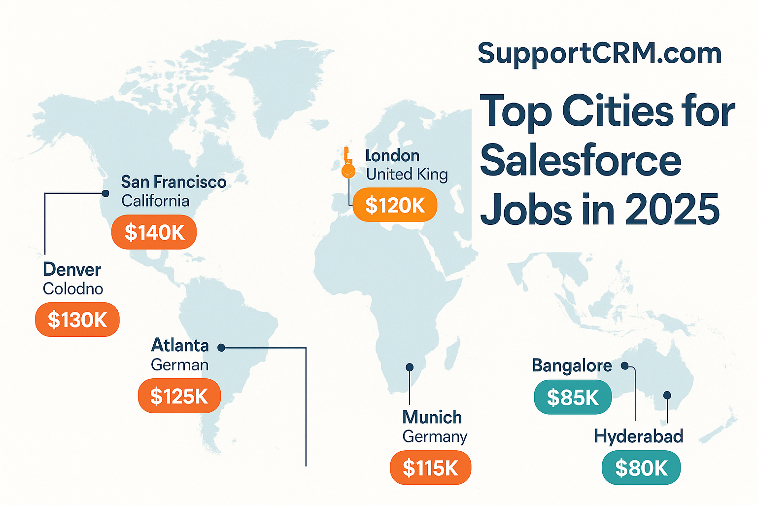 Top Cities for Salesforce Jobs 2025